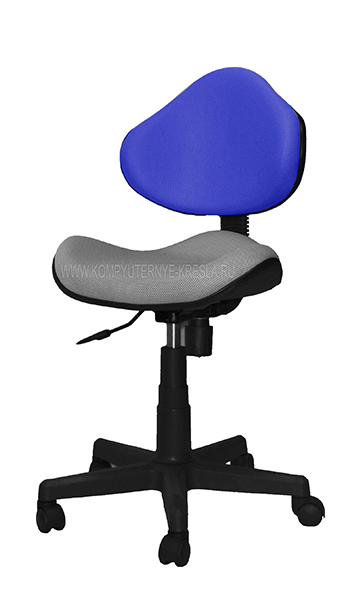 Компьютерное кресло Класс серо-синее